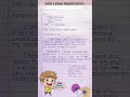 Application For Fever/Application On Sick Leave/Sick Leave Application/2 Days Application #official