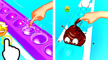 Pop Run 3D - Antistress Finger Pop Run - All Levels iOS Android GamePlay #2