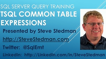 SQL Server - Common Table Expressions