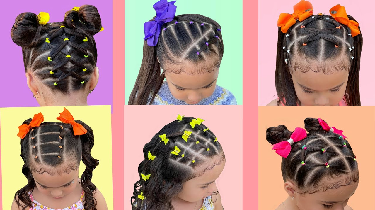 6 FABULOSOS PEINADOS FÁCILES Y SENCILLOS PARA NIÑAS EN POCOS MINUTOS