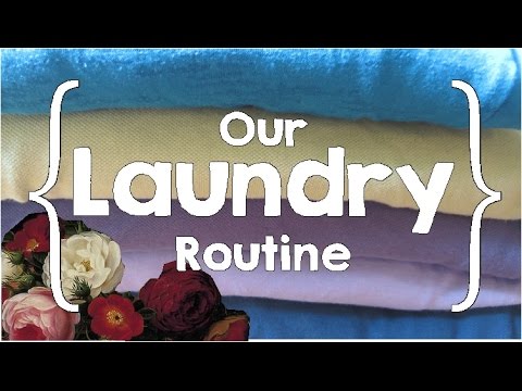 Our Laundry Routine (Large Family Organization) - YouTube