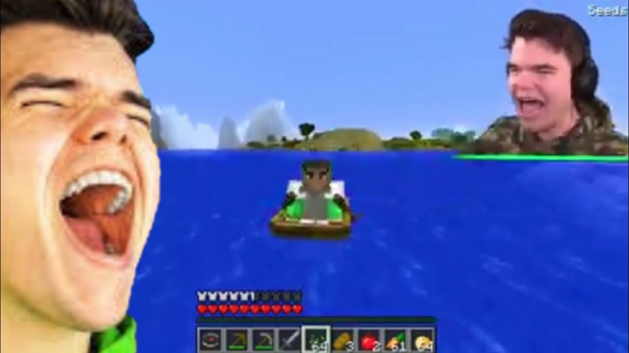 Funny moments of Jelly in Minecraft Speedrun.(Speedrunners vs hunters