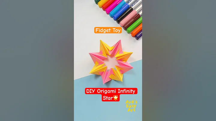 DIY Origami Infinity Star 🌟 | Fidget Toy paper craft @ArasEasyArt #toys #ytshorts #viral #diy