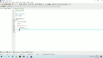 MEMBUAT SEGITIGA DENGAN POLA BINTANG DEV C++
