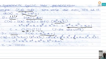 cyclic code by Prof  Biju balakrishnan