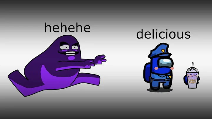 Among Us Police vs. Grimace Shake