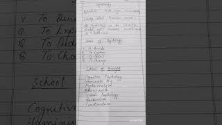Psychology: chapter 1, definition of psychology and school of thought Psychology: chapter 1, definition of psychology and school of thought