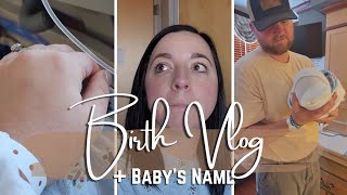 REAL AND RAW BIRTH VLOG | Labor and Delivery + Baby's Name!!