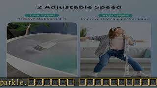 Voweek Electric Spin Scrubber, Cordless Cleaning Brush With Adjustable Extension Arm 4 Replaceable