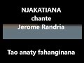 TAO ANATY FAHANGINANA - NJAKATIANA - Instrumentale 2016