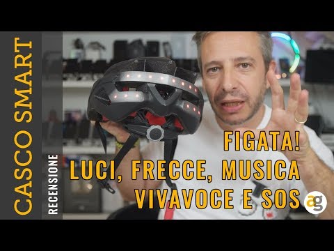 Recensione CASCO SMART da BICI con LUCI, FRECCE, MUSICA, VIVAVOCE e SOS