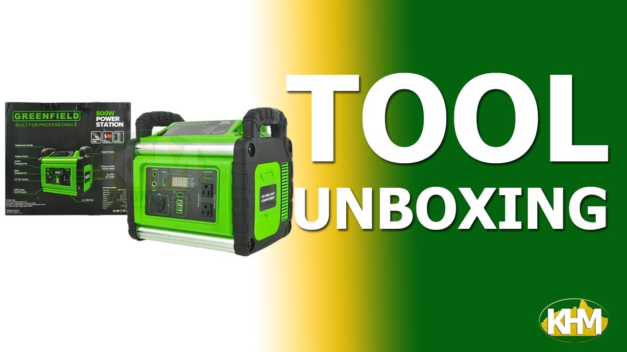 Greenfield GPS800W Power Station Quick Unboxing & View YouTube