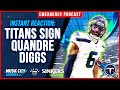 EMERGENCY REACTION: Titans Sign Quandre Diggs | MCA Titans Podcast
