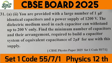 Q31 You are provided with a large number of 1 microF identical capacitors and a power supply of 1200