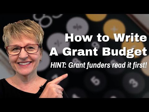 Tutorial: How to Write a Grant Budget