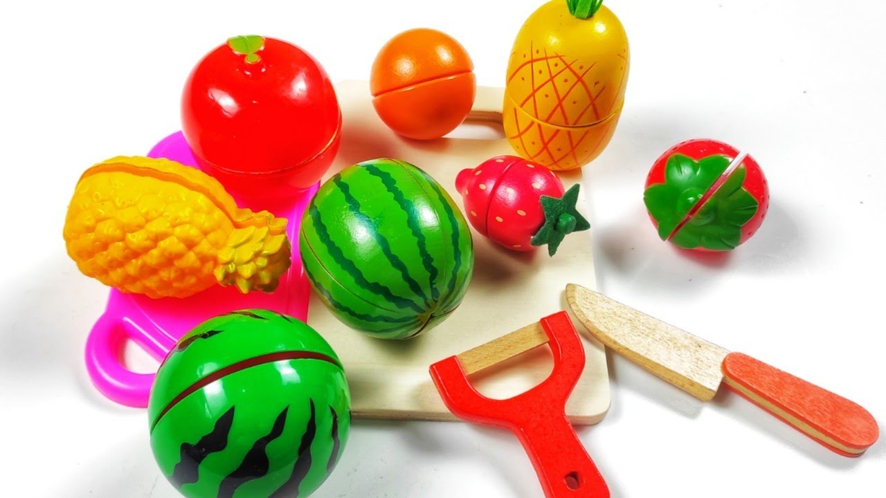 Cutting Fruit and Vegetable Plastic Vs Wooden Challenge ASMR 3 YouTube