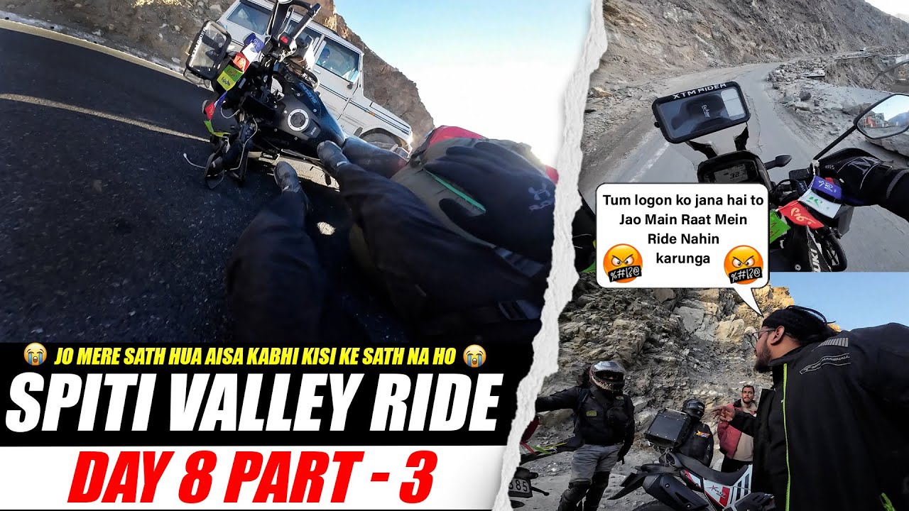 Spiti Valley Ride Ka Sabse Mushkil Din 😢 | Day 8 Part 3