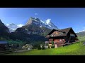Wonderful 🇨🇭 GRINDELWALD Switzerland walk in the Alpine Village, ASMR