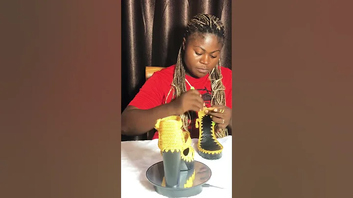 Beautiful crochet shoe #13970