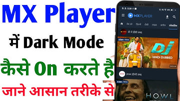 Mx Player me kaise Dark mode Enable kare | how to enable dark mode in mx player