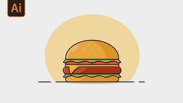 Adobe Illustrator Tutorial: How To Create a Flat Vector Burger