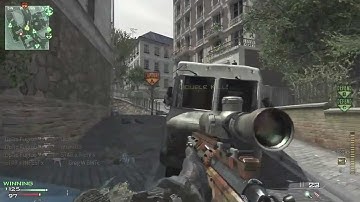 MW3 MSR - 100% Accuracy  and Killfeed