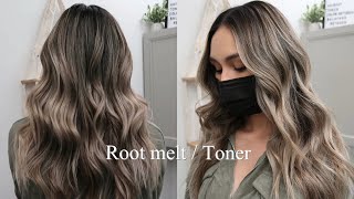How to do a Root Melt! | Toner | Matrix | Redken
