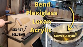 Bending Acrylic on Curved MDF Form /Making Curved Wooden Cabinets