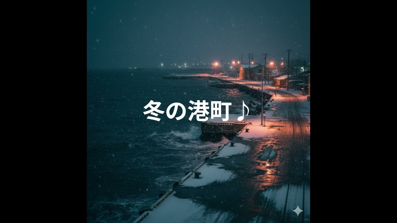 【最高に心地良い音楽】冬の港町♪・・・音楽が大好きなあなたへ。心に染みるJ-POPをお届けします。1980年代風の演歌バラード。北の海の寒さと切なさが、女性ボーカルの歌声から、伝わってきます。