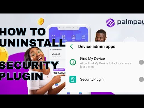 HOW TO UNINSTALL SECURITY PLUGIN