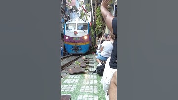 Experience the Thrill of Hanoi Train Street Vietnam September 2023 #hanoi #vietnam #shorts #travel