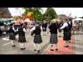 Flemish Caledonian Pipes &amp; Drums Clan Mc Kenzie tijdens kermis Eke mei 2013
