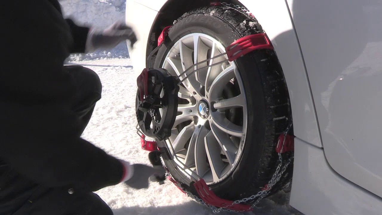 Montage chaîne neige Steel Grip - sur Feuvert.fr