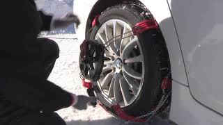 Montage chaîne neige Steel Grip - sur Feuvert.fr