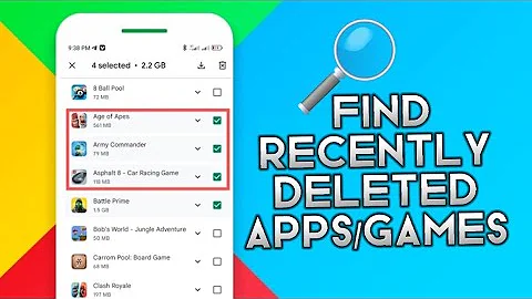 How To Find Out recently deleted Apps/Games from Google Play Store  History