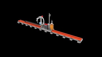 Ground rail welding robot for large Steel structure