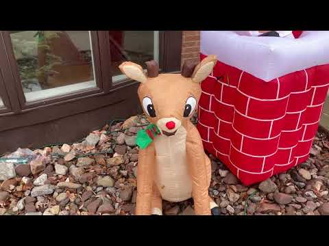 3 Ft Inflatable Rudolph