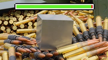 TUNGSTEN CUBE VS 1000 .50 CALS!!!