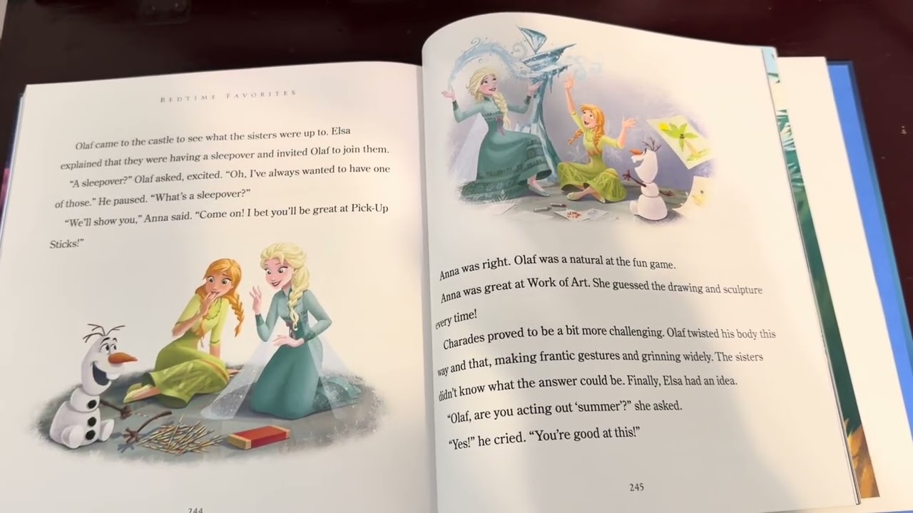 Frozen Royal Sleepover Read Aloud. 