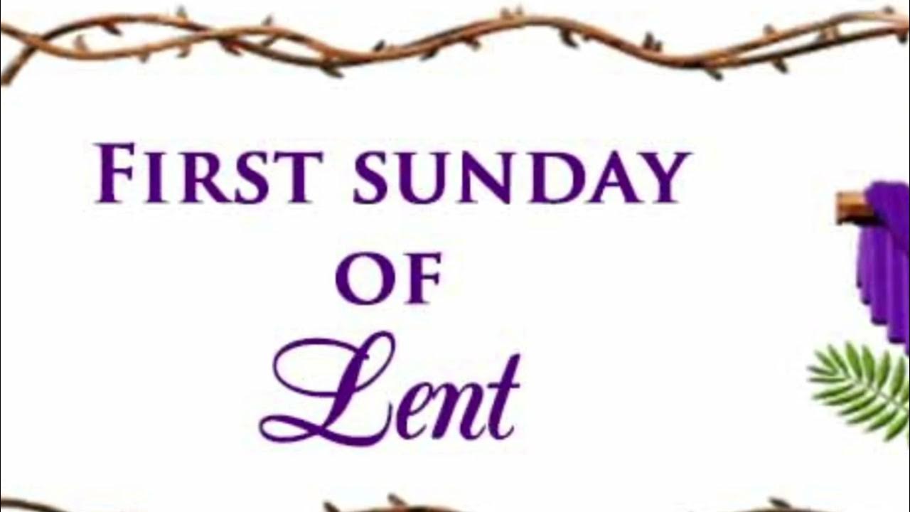 Homily1st Sunday in Lent ‘23 YouTube