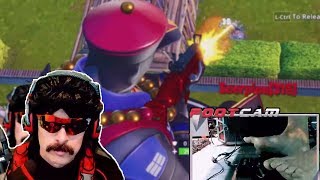 Drdisrespect plays Fortnite with his foot - This match made he famous!