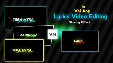 VN Trending Lyrics Video Editing | Lyrics Video Editing In Vn App | Lyrics Video Editor
