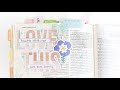 Focus on the Lovely Bible Journaling Page by Laura Rahel