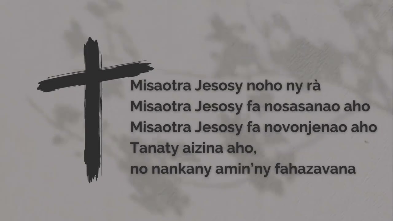 Misaotra Jesosy noho ny Ra(charity Gayle song).Laurie