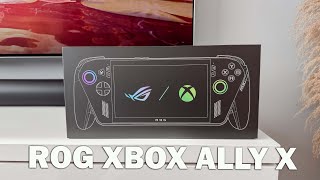 NEW ASUS ROG XBOX ALLY X Unboxing, Setup, Gaming + Sim Racing ASMR