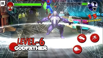 Ultimate Spiderman Total Mayhem (Android) Level - 6 Walkthrough Gameplay (Boss Venom Defeated)