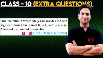 Find the ratio in which the y-axis divides the line segment joining the points (6,-4) and (-2,-7)