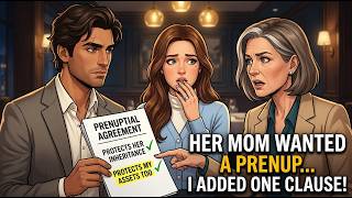 Her Mom Wanted a Prenup… Until I Added One Clause