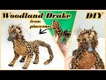 How to make fantasy animal from pinecones  woodland drake dragon diy