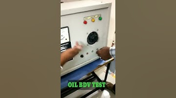 Transformer oil BDV Test//Break down voltage test of Oil